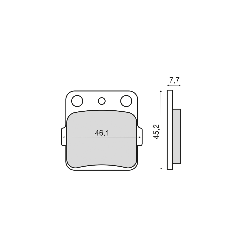 Pastillas Freno Sinter-Tech Kawasaki KX 80cc Pastillas de freno RMS