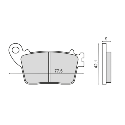 Plaquettes de Frein Frittée Sinter-Tech Suzuki GSX-R 600cc Plaquettes de frein RMS