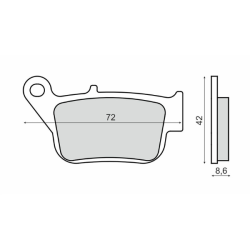 Plaquettes de Frein Organiques RMS Yamaha YP250R X-Max Plaquettes de frein RMS
