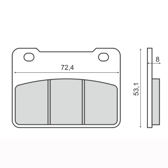 Sinter-Tech Brake Pads Sym Maxsym 400cc Brake Pads RMS