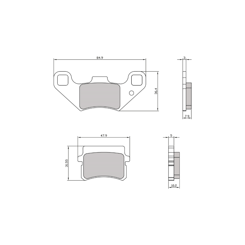 Pastiglie Freno Organiche Govecs S1.5 Pastiglie Freno RMS