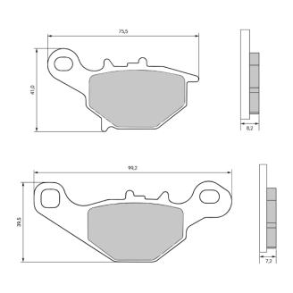 Cinghia di trasmissione RMS Suzuki Street Magic 50cc Cinghie di Trasmissione RMS