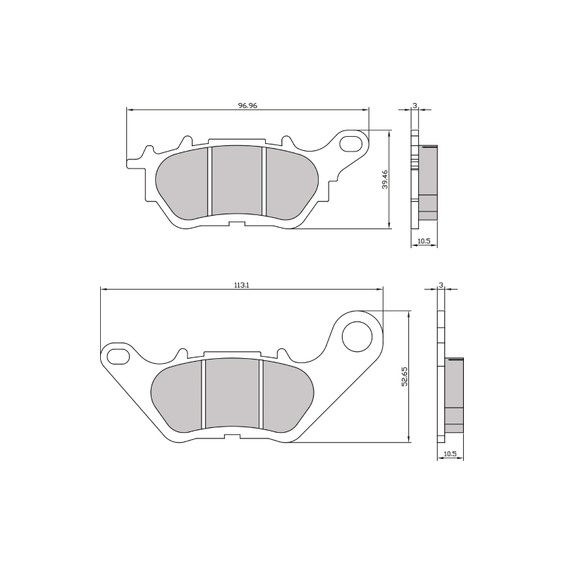 Pastiglie Freno Sinter-Tech Yamaha R3 Pastiglie Freno RMS