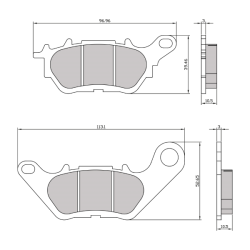 Sinter-Tech Brake Pads Yamaha R3 Brake Pads RMS