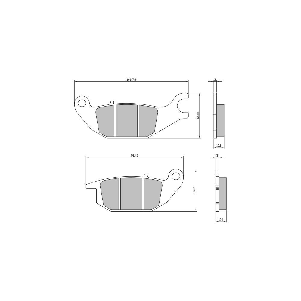 Pastiglie Freno Organiche Yamaha Tricity