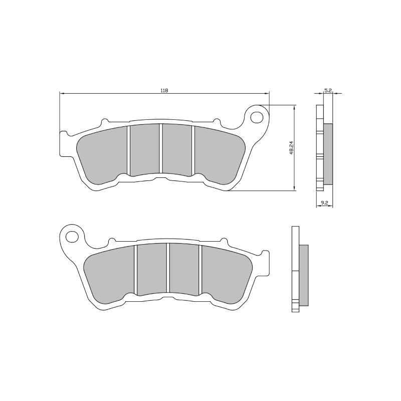 Sinter-Tech Brake Pads Harley Davidson 883 2014- Brake Pads RMS