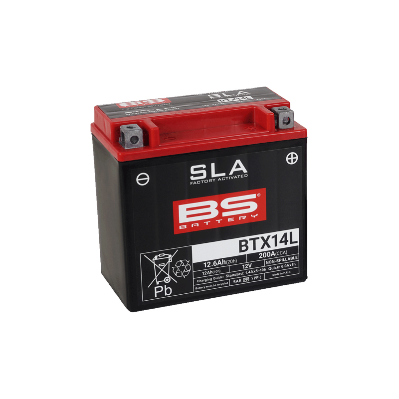 Batería BS sla BTX14L Baterías precargadas BS-Battery