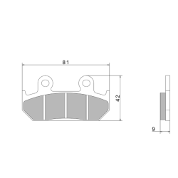 Pastiglie Freno Nissin A0150 Premium Semi-Metallic - 2P-216NS
