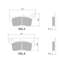 Pastiglie Freno Nissin A0170 Premium Semi-Metallic - 2P-219NS Pastiglie Freno Nissin