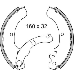 RMS Classic Rear brake shoes Piaggio Ape 50cc Brake Shoes Rms Classic