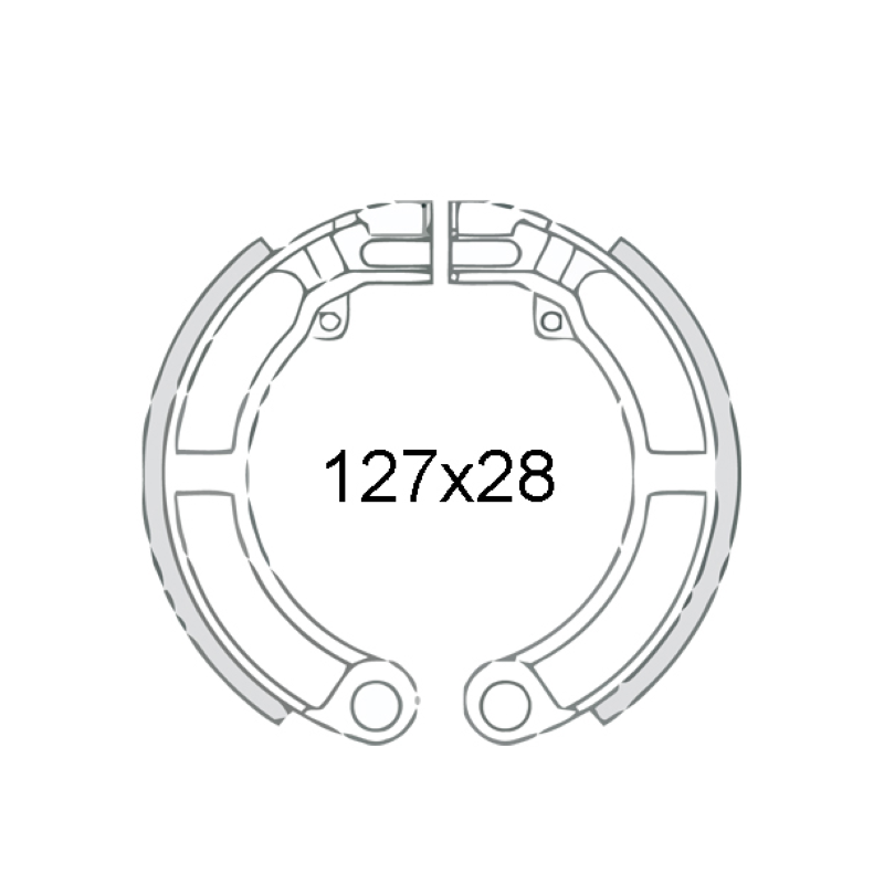 Plaquettes de frein arrière Classic Piaggio Vespa Super 150cc 110412 mâchoires de frein Rms Classic