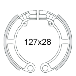 RMS Classic Pastillas de freno traseras Piaggio Vespa Super 150cc 110412 Zapatas de freno Rms Classic