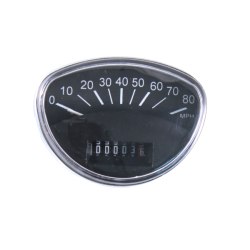 RMS Classic Speedometer Piaggio Vespa PRIM-SS IN MPH80 Odometer Rms Classic