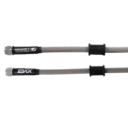 950MM Brake Hose - 1/8 Bsp Swivel Nuts - Clear Braided Hose Kits Evok