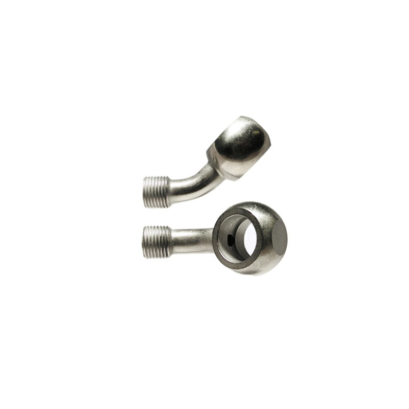 7/16 45° Banjo For Harley, Stainless Braided Hose Kits Evok