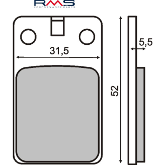 Pastiglie Freno RMS Organiche Malaguti F12 Phantom 50cc RMS