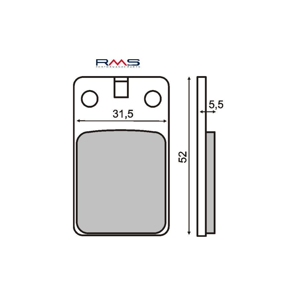 Pastiglie Freno RMS Organiche Malaguti F12 Phantom 50cc RMS