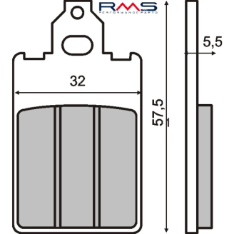 Pastiglie Freno RMS Organiche Malaguti F12 Phantom/F15 Firefox RMS