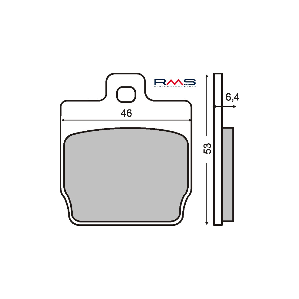 Pastiglie Freno RMS Organiche Mbk Nitro 50cc RMS