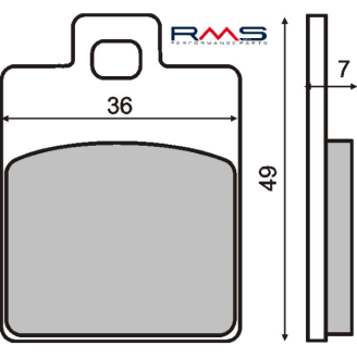 Pastiglie Freno RMS Organiche Piaggio Liberty/Zip RMS