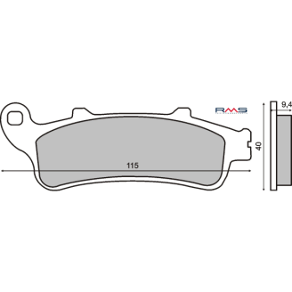 Pastiglie Freno RMS Organiche Honda Pantheon 125cc/Foresight 250cc RMS