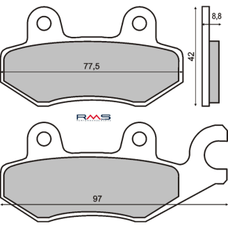 Pastiglie Freno RMS Organiche Kymco Dink 125-150cc RMS