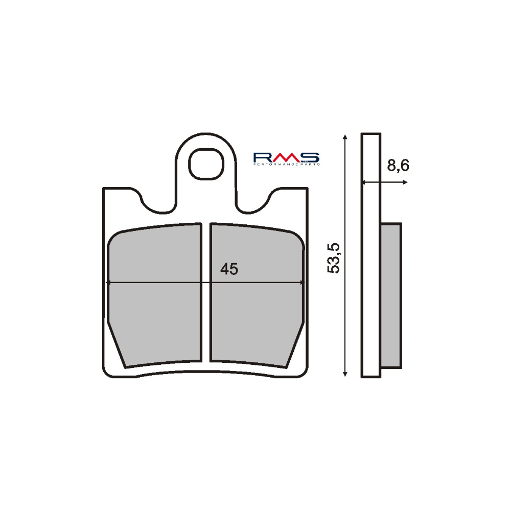 Pastiglie Freno RMS Organiche Suzuki Burgman 250cc RMS