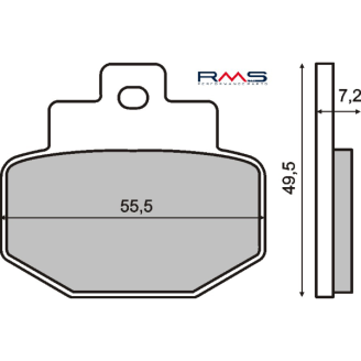 Pastiglie Freno RMS Organiche Piaggio Hexagon 125cc RMS