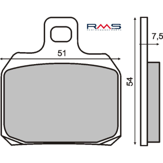 Pastiglie Freno RMS Organiche Piaggio X9 Amalfi 180-250cc RMS