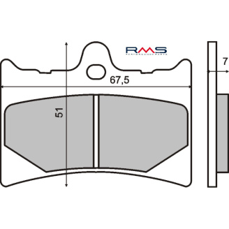 Pastiglie Freno RMS Organiche Aprilia RS 125cc RMS