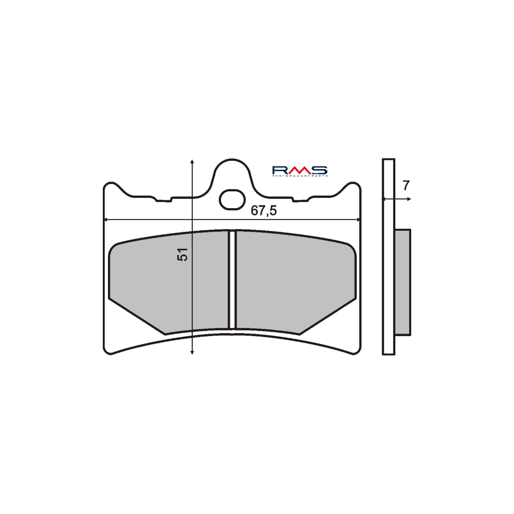 Pastiglie Freno RMS Organiche Aprilia RS 125cc RMS