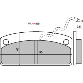 Pastiglie Freno RMS Organiche Microcars RMS