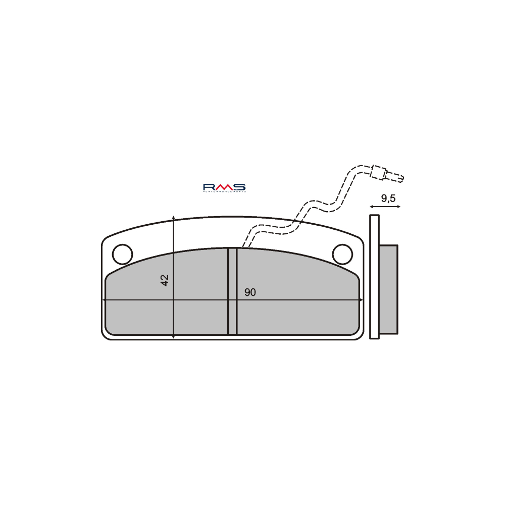 Pastiglie Freno RMS Organiche Microcars RMS