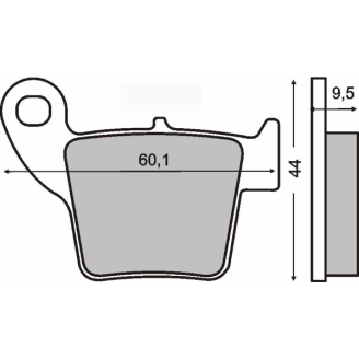 Pastiglie Freno RMS Organiche Honda CR 125-250cc/CRE 450cc RMS