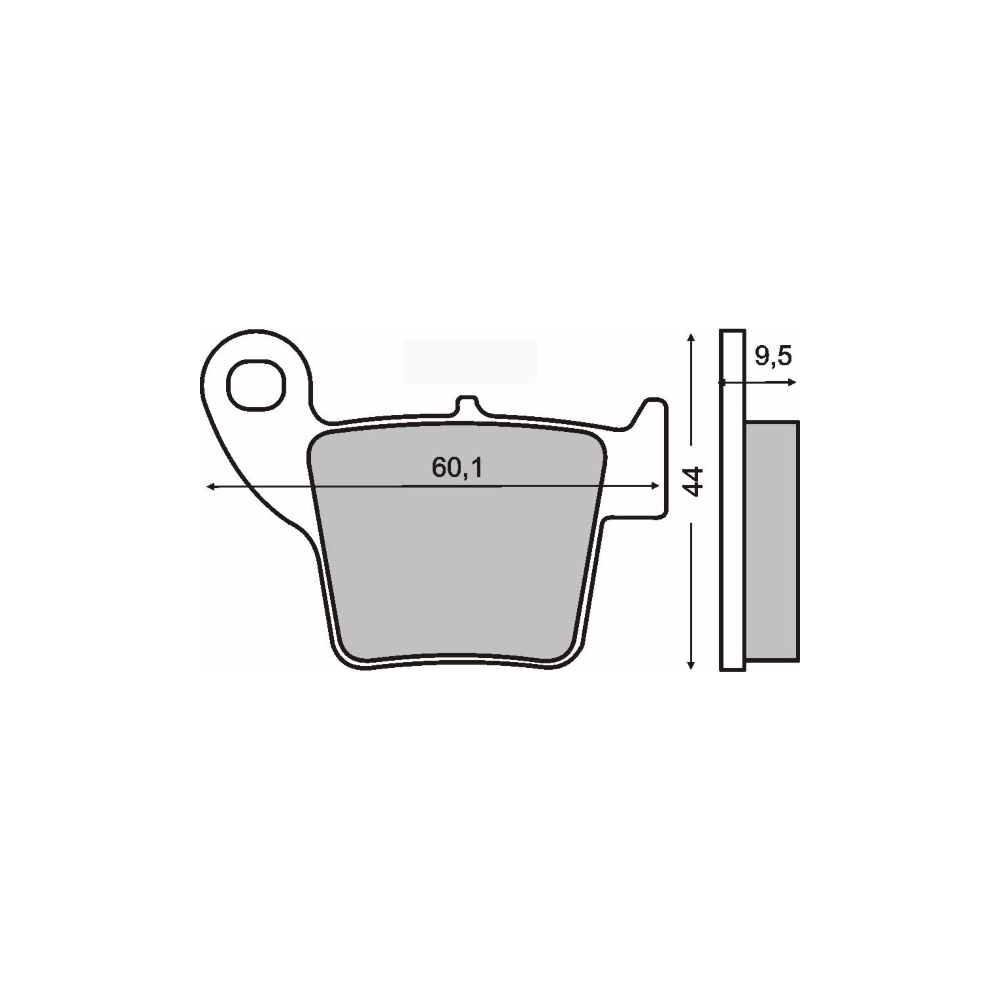 Pastiglie Freno RMS Organiche Honda CR 125-250cc/CRE 450cc RMS