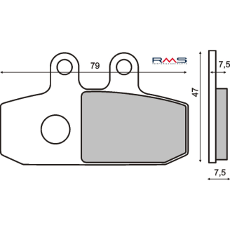 Pastiglie Freno RMS Organiche Aprilia Atlantic 500 RMS