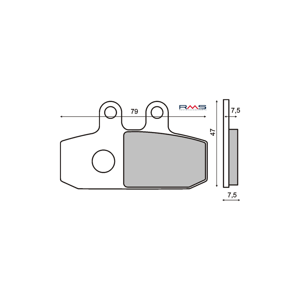 Pastiglie Freno RMS Organiche Aprilia Atlantic 500 RMS