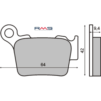 Pastiglie Freno RMS Organiche Husqvarna CR 125-250cc RMS