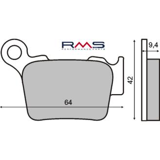 Pastiglie Freno RMS Sinterizzate Husqvarna WR 125-250cc RMS