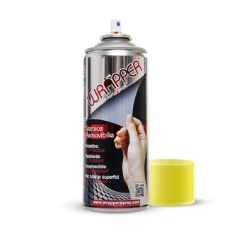 Envoltorio Pintura en spray desenfundable Amarillo Fluo 400ml Productos de taller Wrapperspray