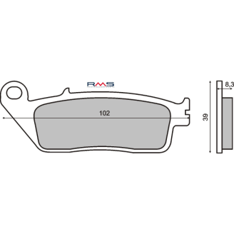 Pastiglie Freno RMS Organiche Honda CBR 1000F RMS