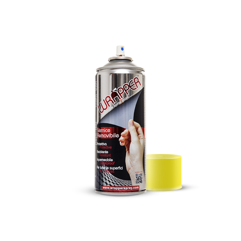 Envoltorio Pintura en spray desenfundable Amarillo Fluo 400ml Productos de taller Wrapperspray