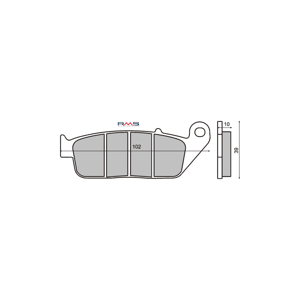 Pastiglie Freno RMS Organiche Kymco XCiting 250-500cc RMS