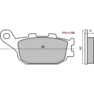 Pastiglie Freno RMS Organiche Honda CBR 600F RMS