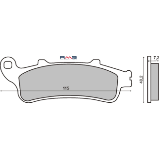 Pastiglie Freno RMS Organiche Honda ST 1100 Pan European RMS