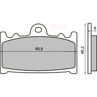 Pastiglie Freno RMS Organiche Suzuki GSR 600 RMS