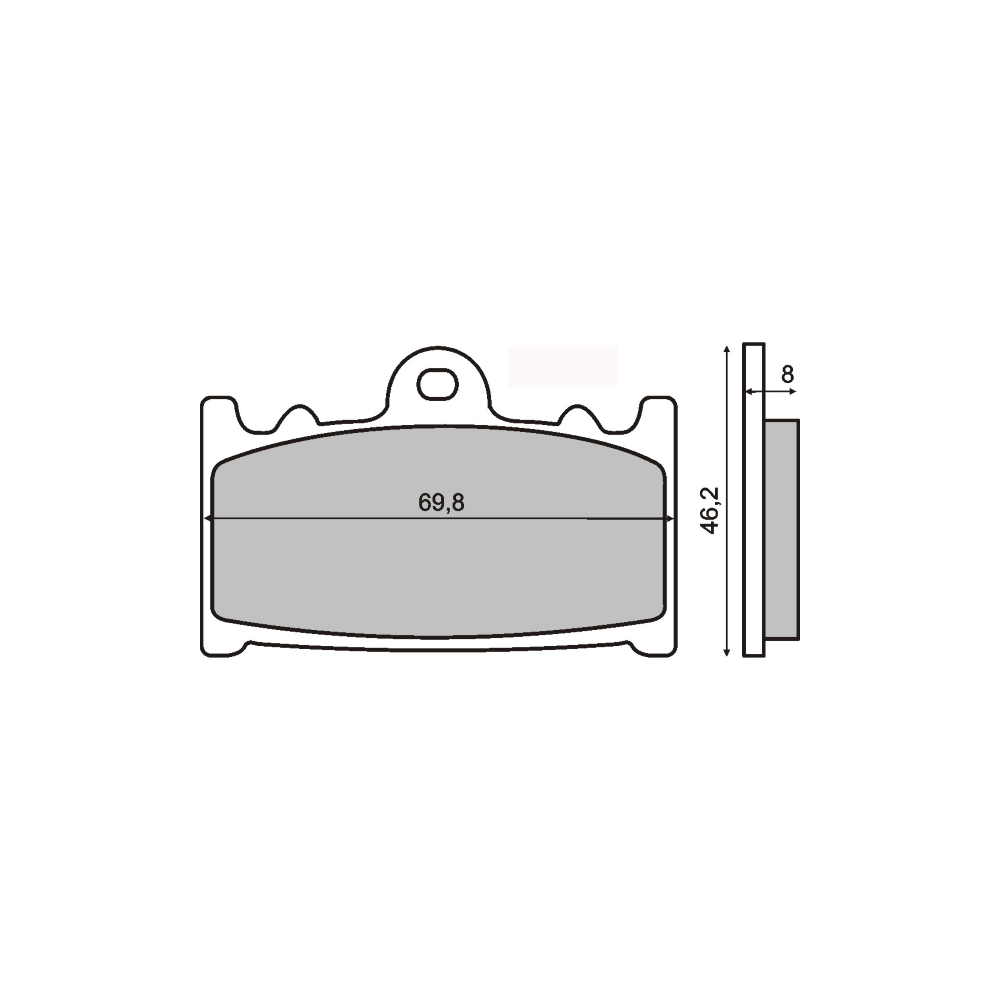 Pastiglie Freno RMS Organiche Suzuki GSR 600 RMS