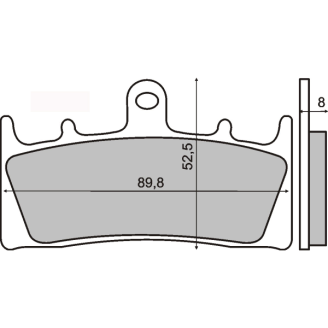 Pastiglie Freno RMS Organiche Suzuki GSX 1400 RMS