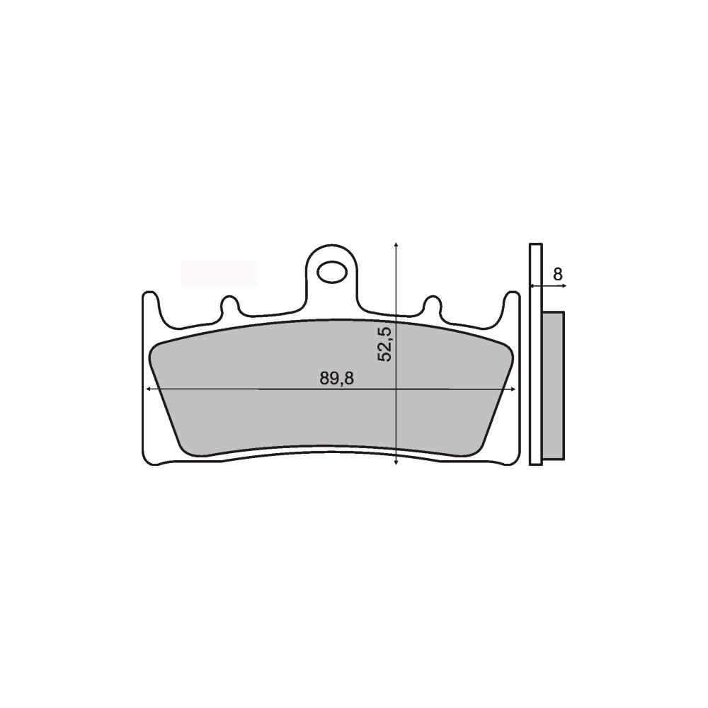 Pastiglie Freno RMS Organiche Suzuki GSX 1400 RMS