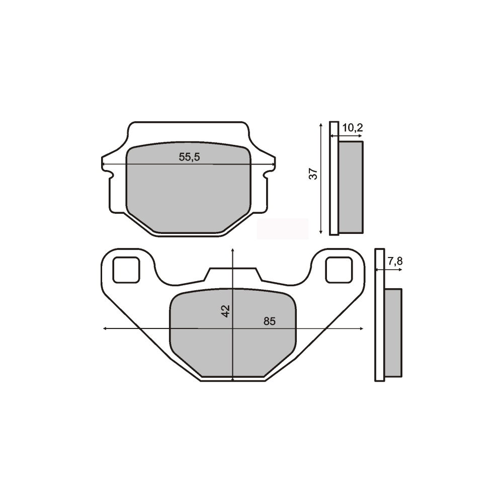 Pastiglie Freno RMS Organiche Kawasaki GPZ 500S RMS